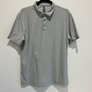 Vuori Men's 1/4 Button Up Gray Sz M Collared Golf Tennis Casual Work Tshirt